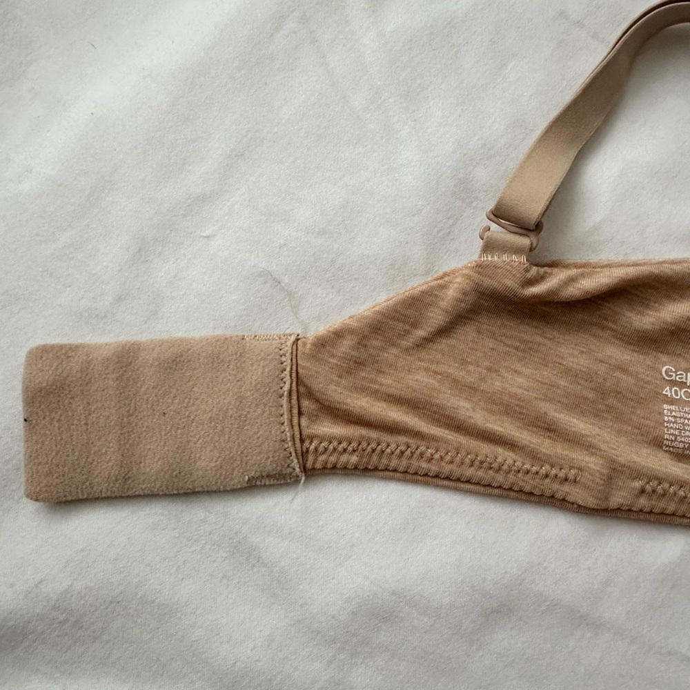 GapBody Breathe Wireless Bra 40C Rugby Tan Neutral Nude - Picture 5 of 8